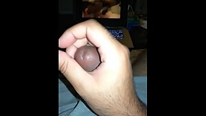 Cumming a ton to cuckold video
