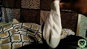 BBC Cums Inside Wife's Dirty Sock!