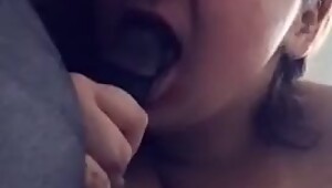 Pregnant gf sucking my big black dick