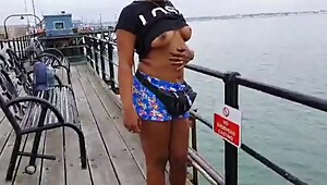 FLASHING my TITS and THICK BOOTY in PUBLIC
