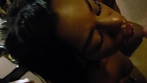 Cumming on my Sexy Black GF'_s Face