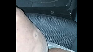 Wife Rubbing Her Pussy For A Trucker on I-95(NB) in NC