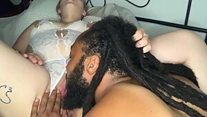 Eating the neighbors wife pussy interracial
