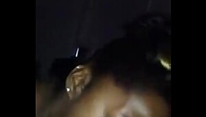 black girlfriend gives head and c.