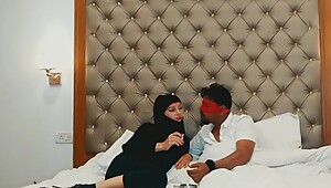 NEW! My cute petite Muslim slut Loves to Suck BBC while Smoking