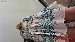 White Blonde Milf Upskirt