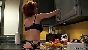 Redhead MILF housewife fucks bbc